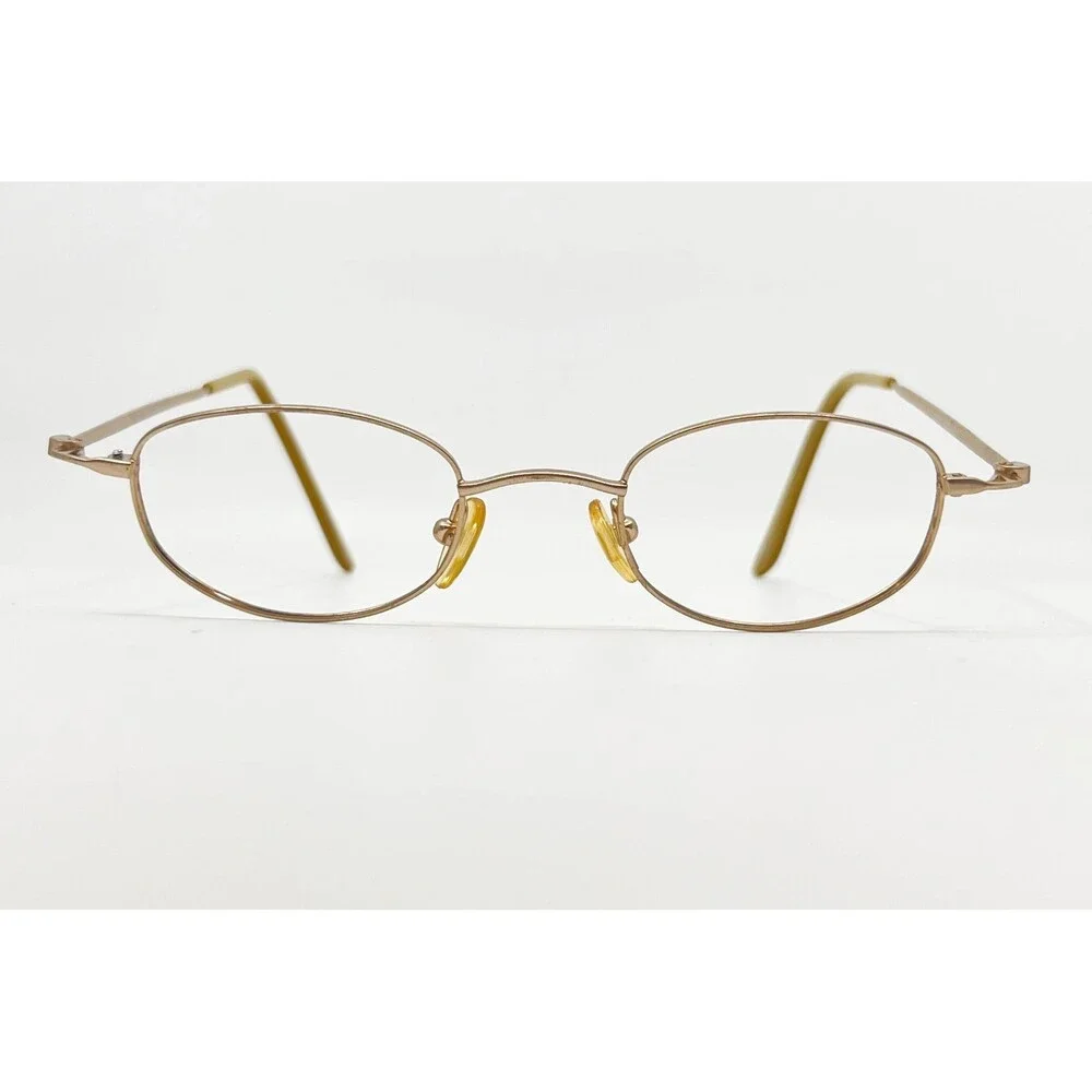 Marc' Andrea Eyeglasses Unisex Gold Oval Full Rim MA-82 44-21-145